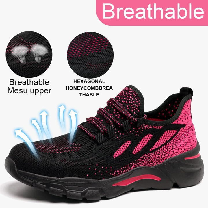 NuCamper Sicherheitsschuhe Arbeitsschuhe Herren Damen Stahlkappenschuhe Sneaker Leicht Atmungsaktive