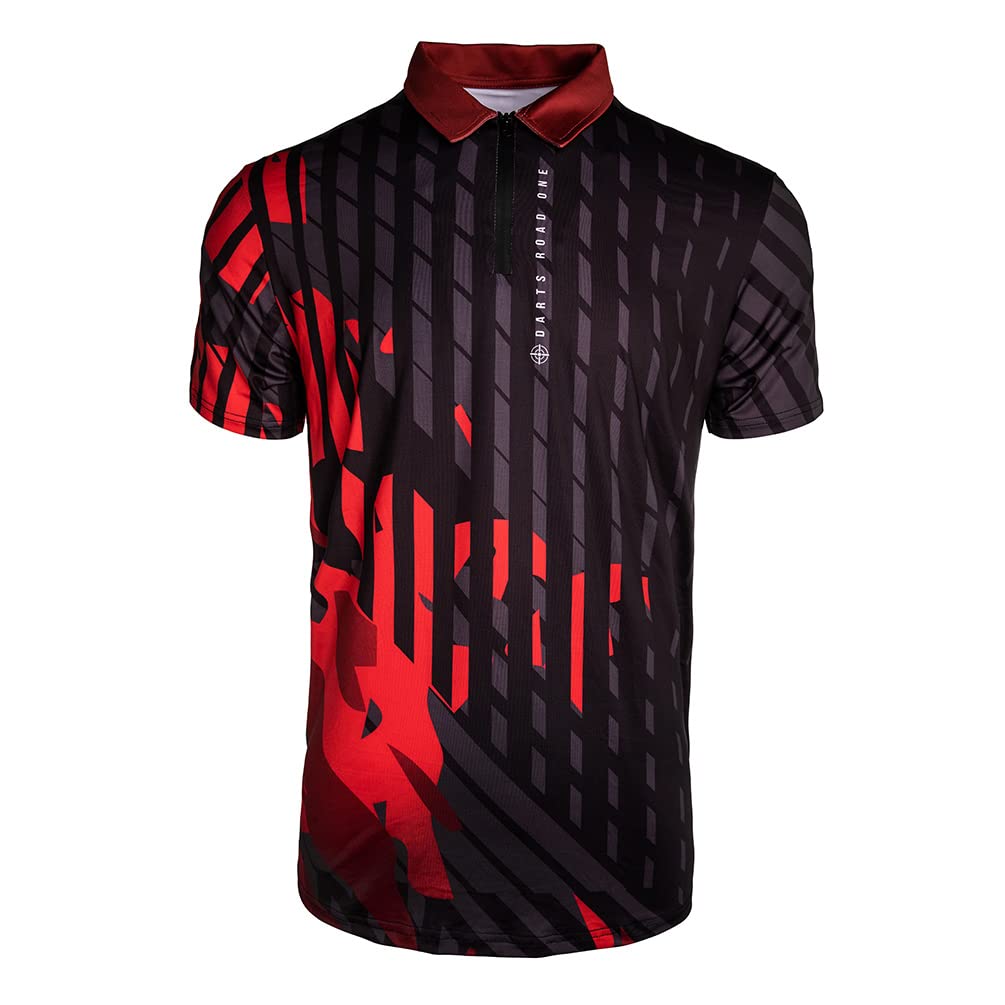 CUESOUL Darts Road ONE Atmungsaktiver Dart-Shirt 3XL Braun, 3XL Braun