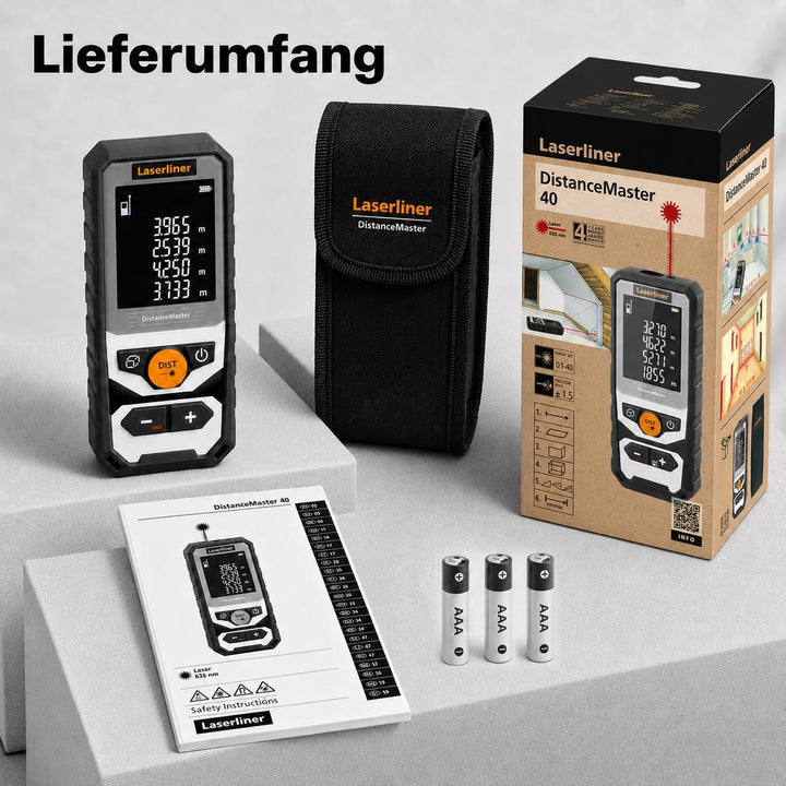 Laserliner Laser Entfernungsmesser, DistanceMaster DistanceMaster 40, DistanceMaster 40