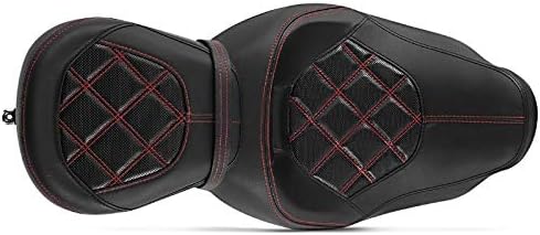 Sitzbank für Harley Davidson Electra Glide Ultra Classic 09-20 Craftride RH3 schwarz-rot