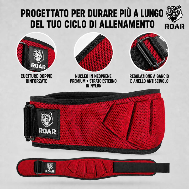 Roar® Gewichthebergürtel Herren und Damen, Lifting Belt for Gym, Powerlifting Gürtel Gewichtheben, W