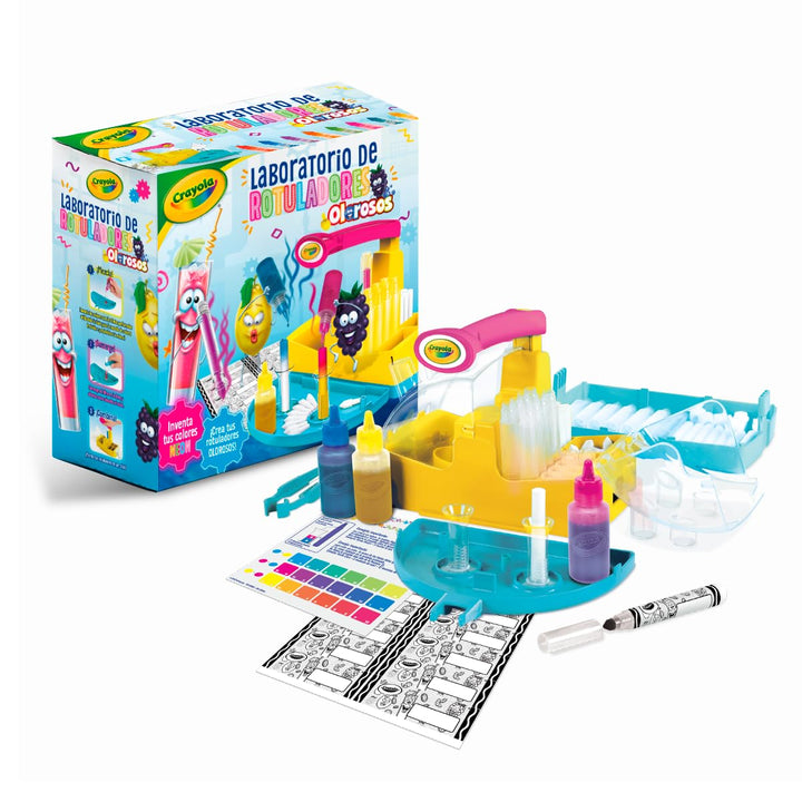 CRAYOLA - Neon-Geruchsmarker-Labor, erstellen Sie Ihre eigenen parfümierten Marker mit Neonfarben, k