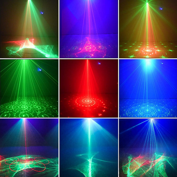 Discolicht, 120 LED-Muster Partylicht USB Neu aktualisiert aurora light Sound Aktivierte Bühnenlicht