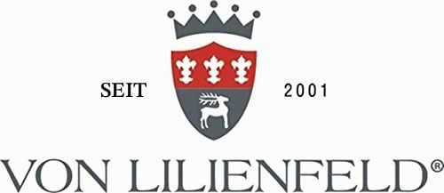VON LILIENFELD Regenschirm Damen Sonnenschirm Brautschirm Hochzeitsschirm Melissa schwarz Rüschen
