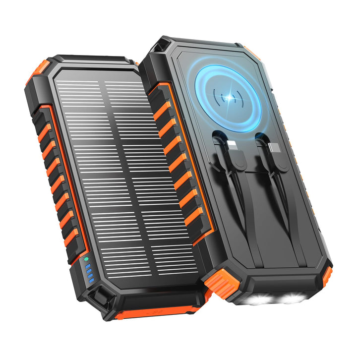 20000mah Wireless Solar Power Bank - A ADDTOP 22.5W Schnelles Tragbares Ladegerät mit 2 eingebauten