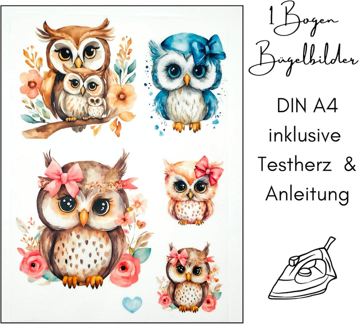 Bügelbilder Set für Textilien DIN A4 Kinder Mädchen Jungen Pferde Weihnachten gross klein Aufbügelbi