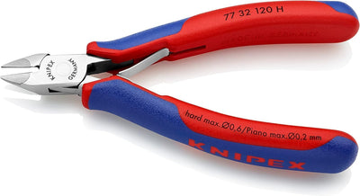 Knipex Elektronik-Seitenschneider mit eingesetzter Hartmetallschneide mit Mehrkomponenten-Hüllen 120