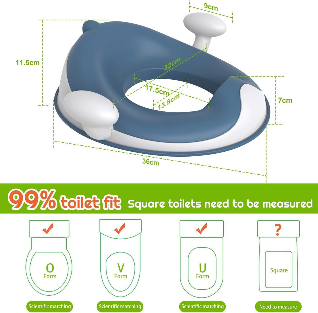 Angelbliss WC Sitz Kinder, Baby Potty Training Toilettentrainer, Kinder Toilettensitz für Jungen und