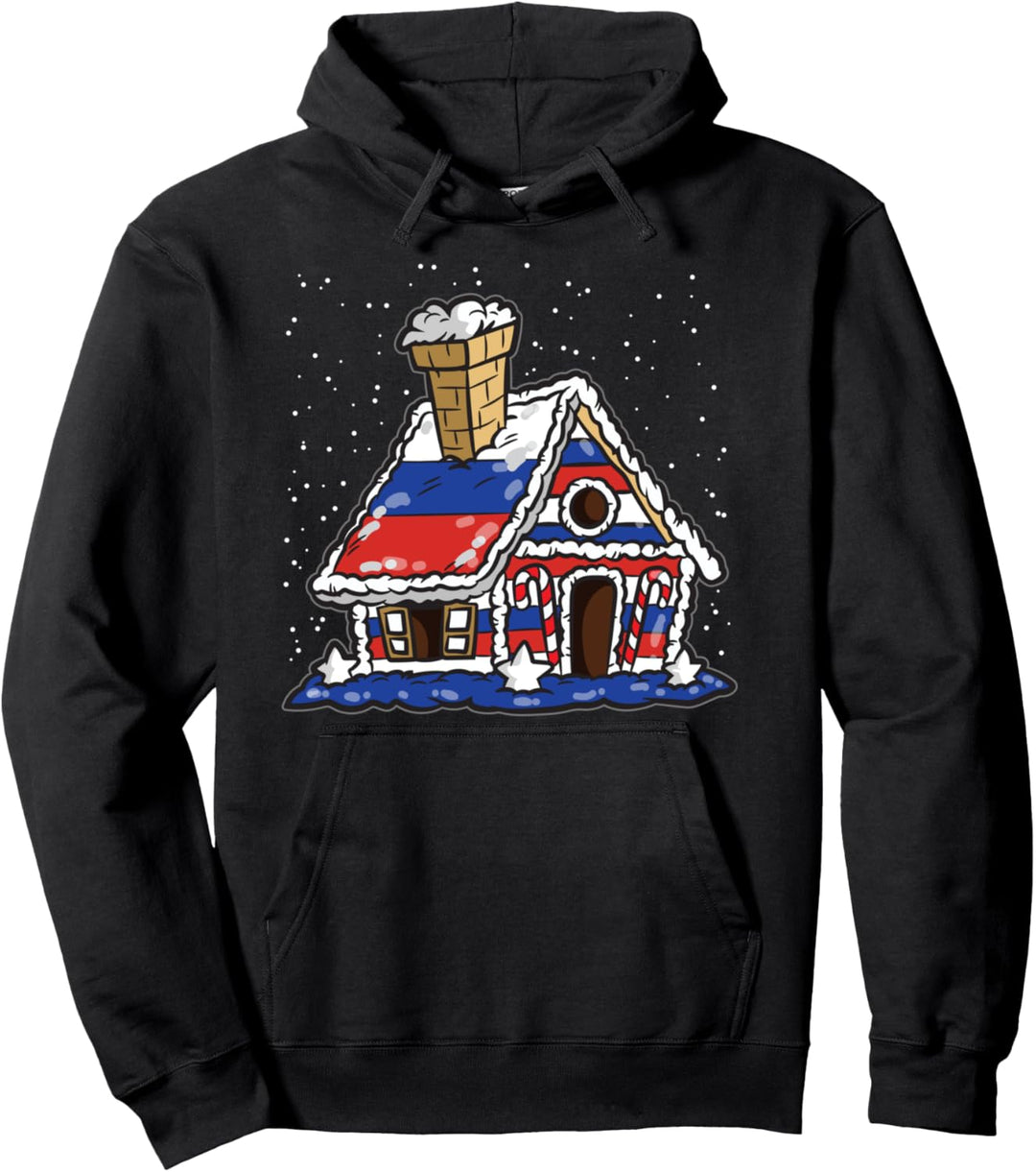 Russland Pfefferkuchenhaus | Weihnachten für Russen Pullover Hoodie