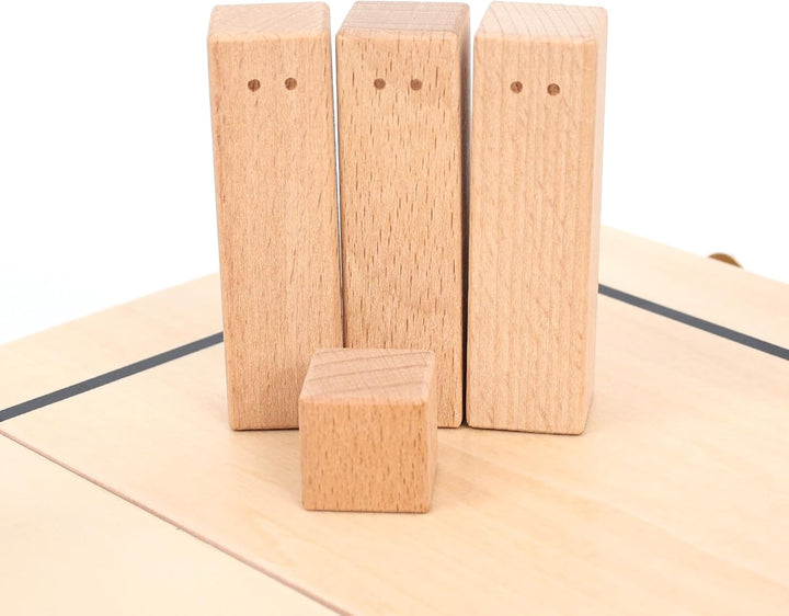 Systembrett Pro to Go – Faltbares & magnetisches Familienbrett aus hochwertigem Buchenholz – Perfekt