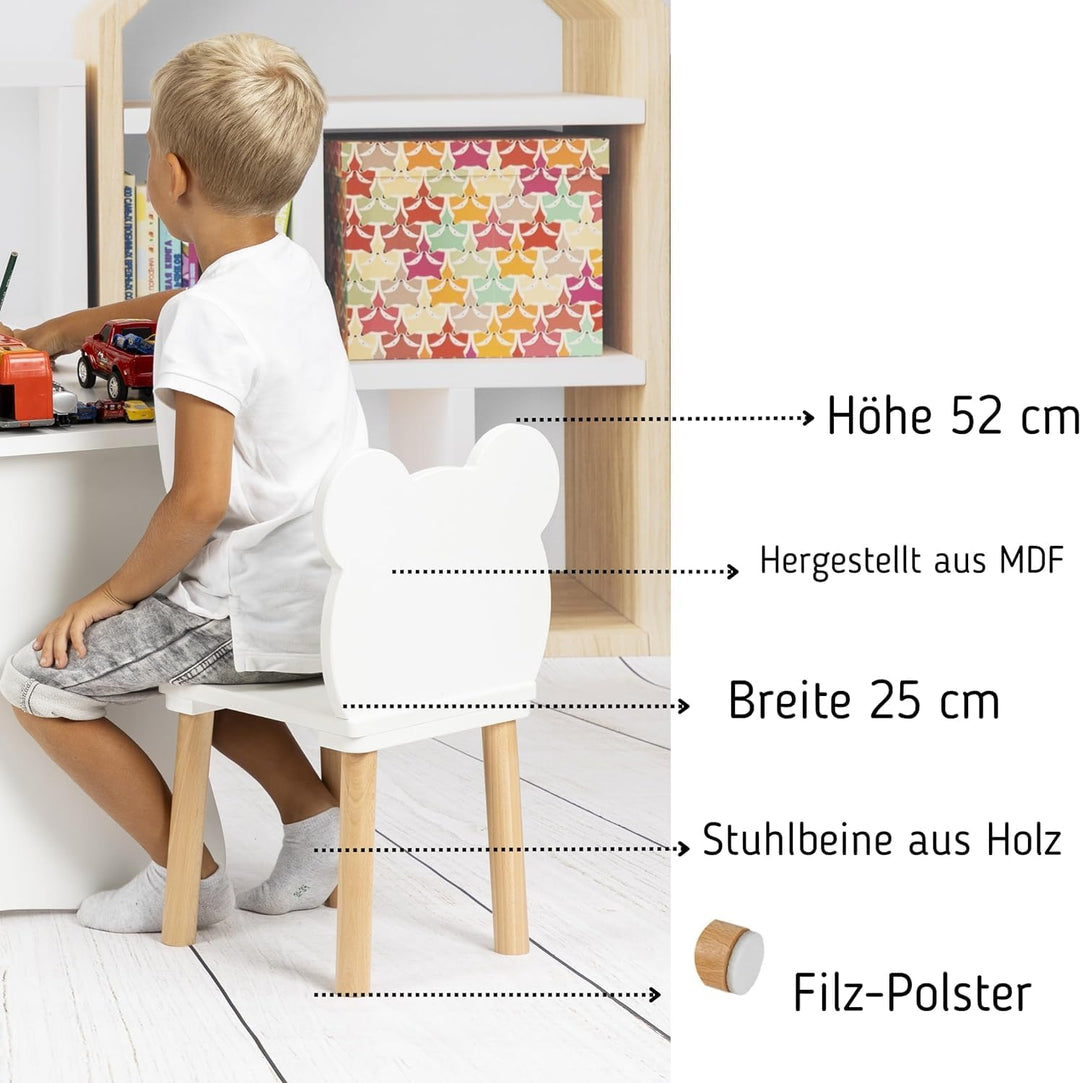 kindertisch mit 2 stühlen 50 x 70 x 47 cm kinderzimmer möbel, Kinder Tisch Stuhl Set Holz, tafel Kin