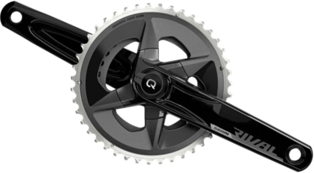 Sram Unisex – Erwachsene Rival Kurbelgarnitur, Schwarz Aluminium, 46-33
