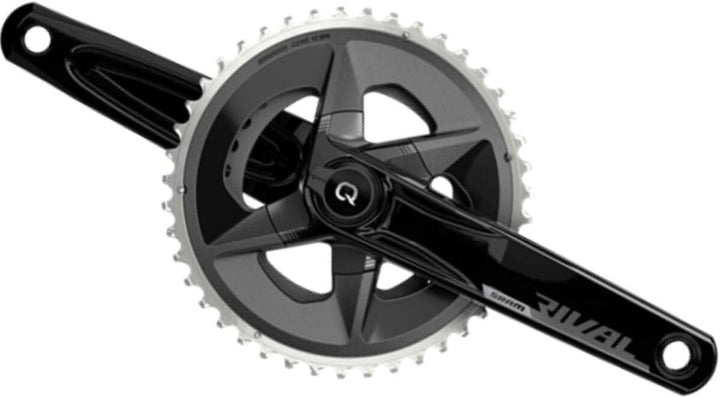Sram Unisex – Erwachsene Rival Kurbelgarnitur, Schwarz Aluminium, 46-33