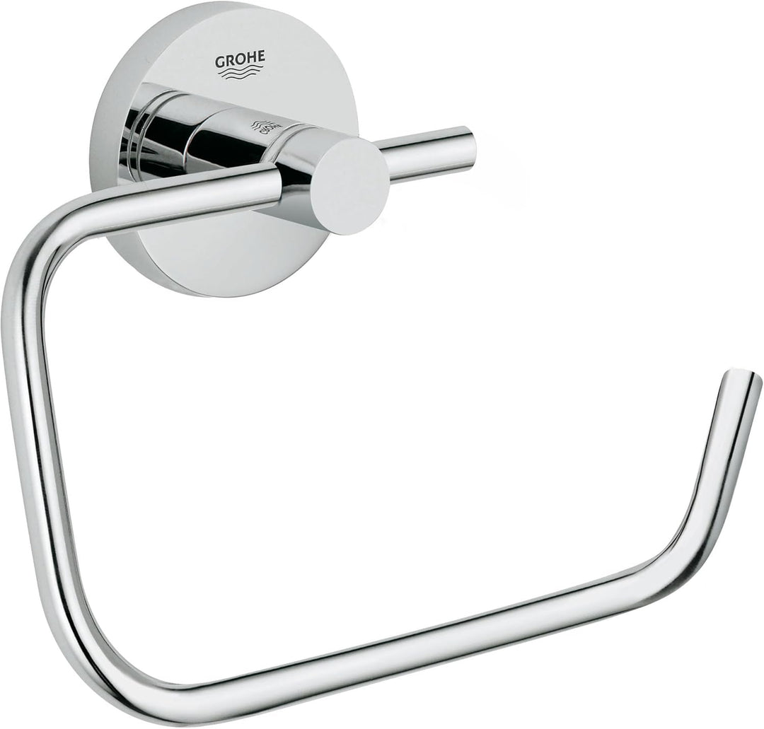 GROHE Essentials - WC-Papierhalter (Material: Metall, verdeckte Befestigung, zum bohren oder kleben)