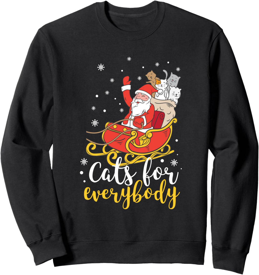Cats For Everybody Santa Kitties Merry Christmas Kostüm Sweatshirt