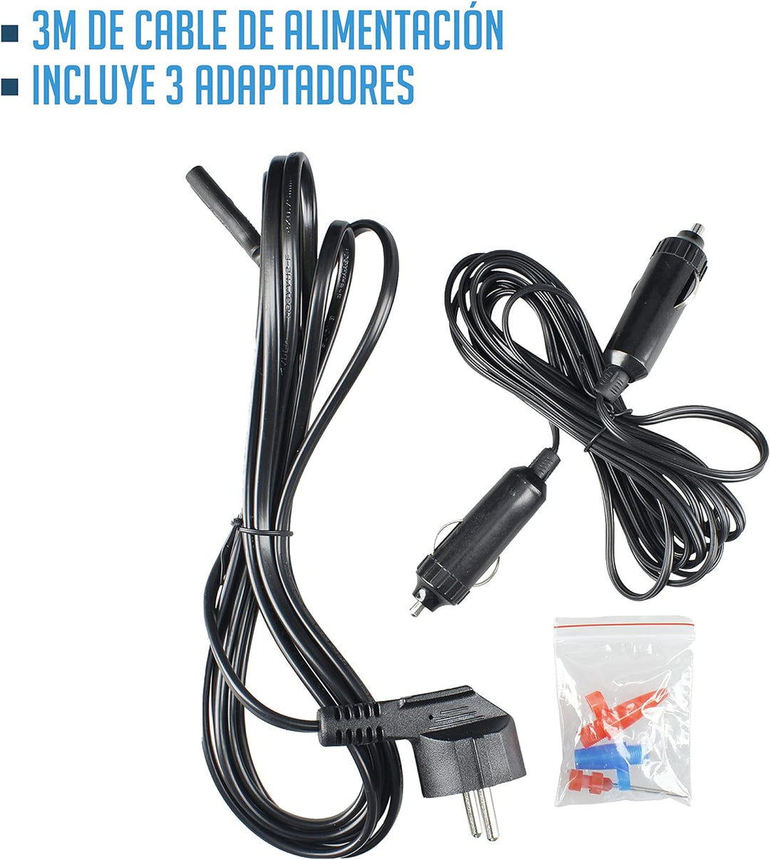 Ferrestock Ca105 Mini-Auto-Kompressor, DC 12 V und 220 V mit eingebautem Manometer