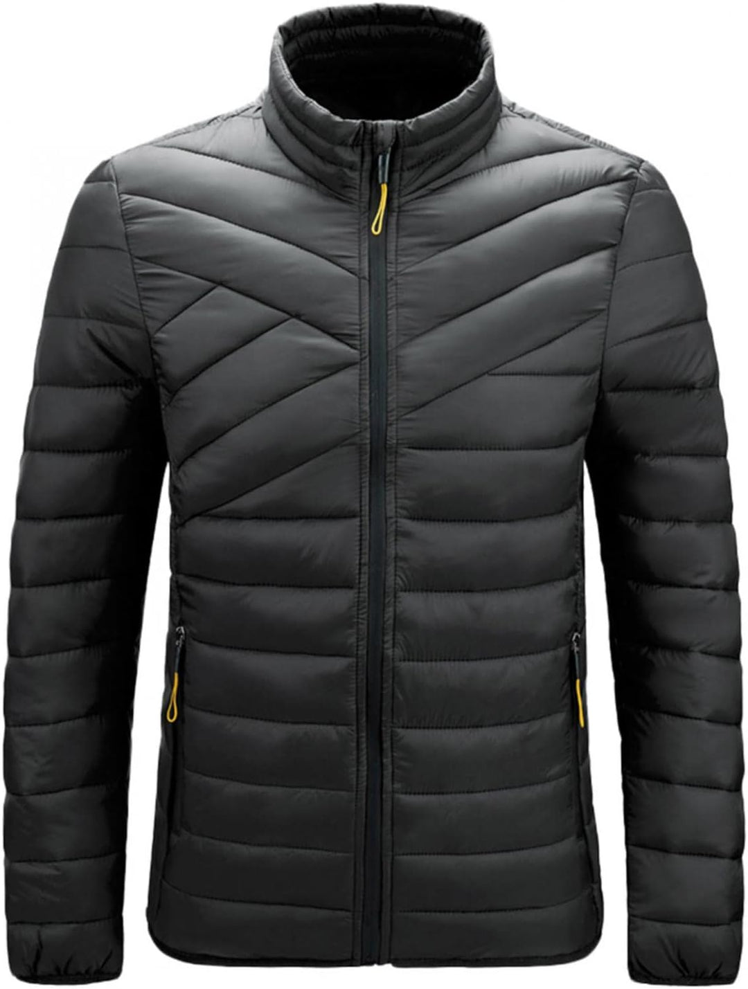 Celucke Steppjacke Leicht Daunenjacke Herren Wasserdicht Oversize Winterjacke Stehkragen Übergangsja