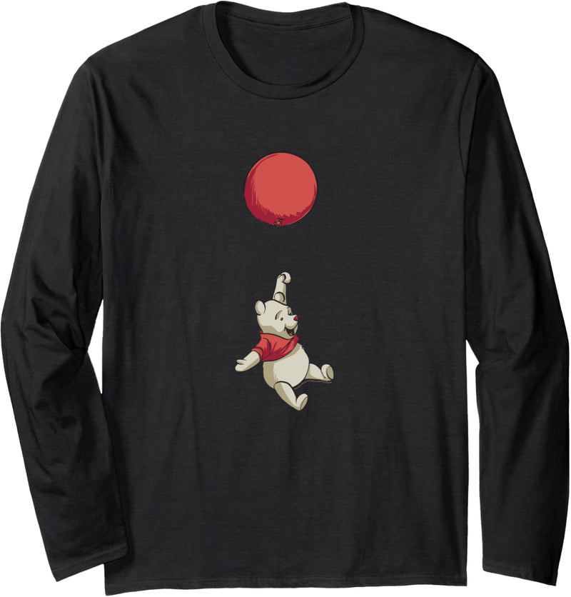 Disney Winnie The Pooh Flying With Red Balloon Langarmshirt