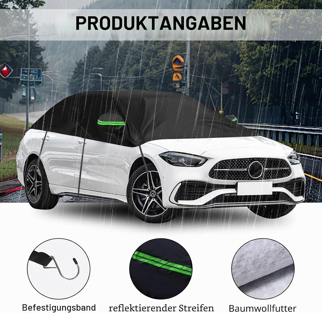 Auto Halbgarage Wasserdicht Universal Halbgarage Autoabdeckung, Abdeckplane Auto All Weather, Wasser