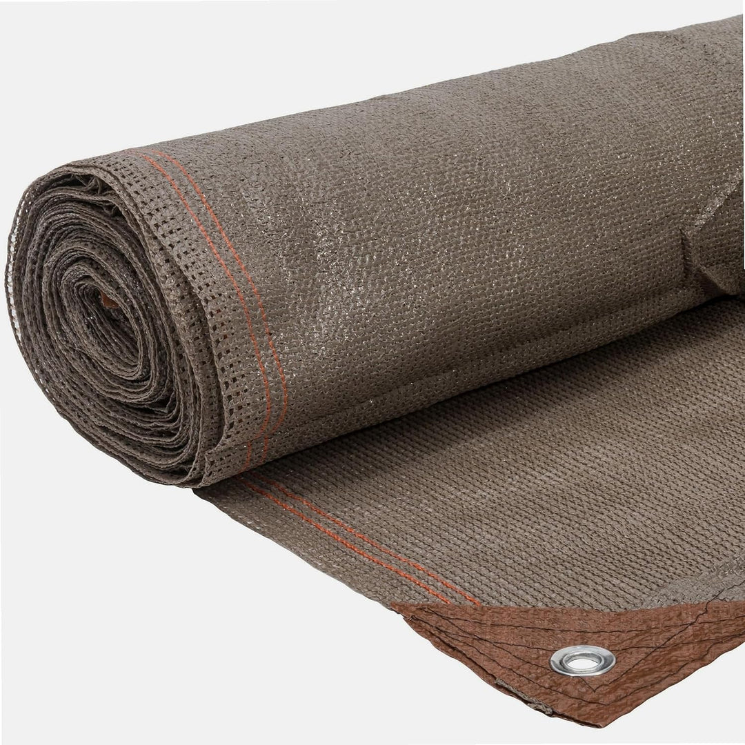 WerkaPro 10831 Sichtschutz Taupe, 220 g/m² verstärkt gewebt 2 m x 10 m, Polyethylen (2 x 10 m) EU ta