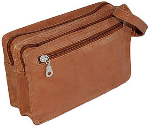 GoBago Branco praktische Leder Herren Handgelenktasche Herrentasche Handtasche Tasche Natur, Natur