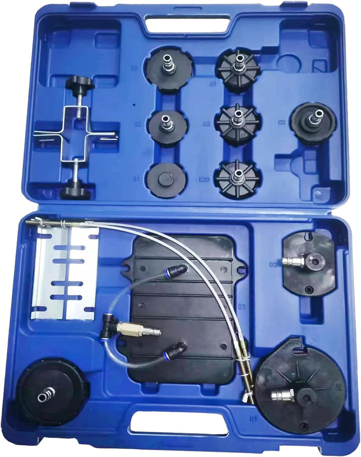echtools Bremsen entlüften Druckluft 5L Bremsenentlüftungsgerät + KFZ Adaptersatz