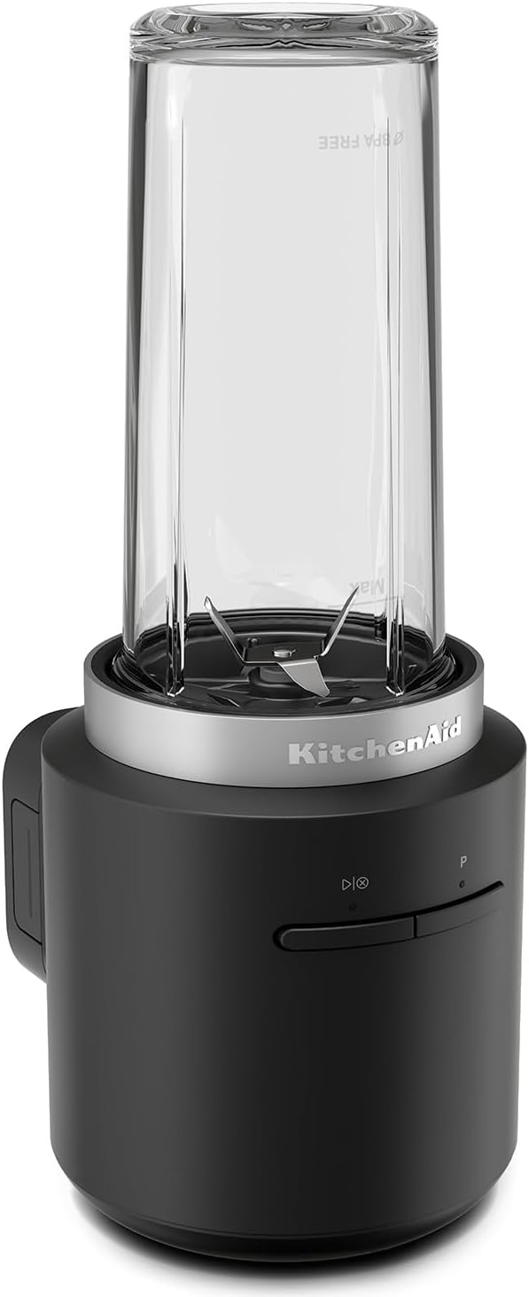 KitchenAid Kabelloser Personal Blender - Go Cordless - 473 ml BPA-freier Becher - Pulse-Taste - Edel