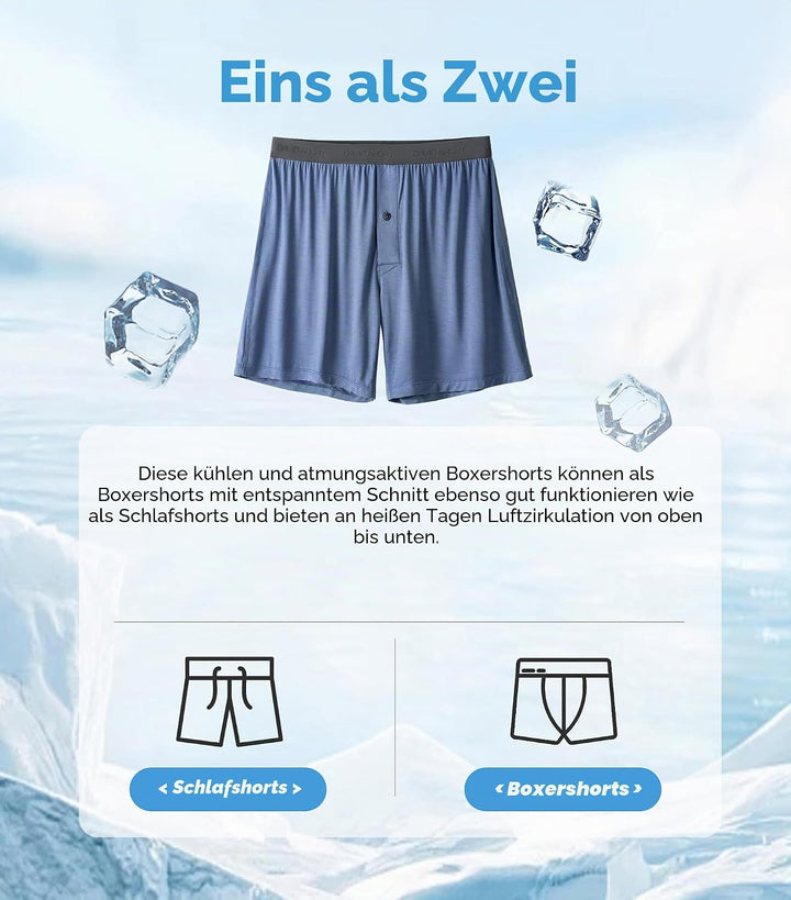 DAVID ARCHY 3/5er Pack Bambus Herren Unterhosen Boxershorts lockere Boxershorts Herren,Weich, Atmung