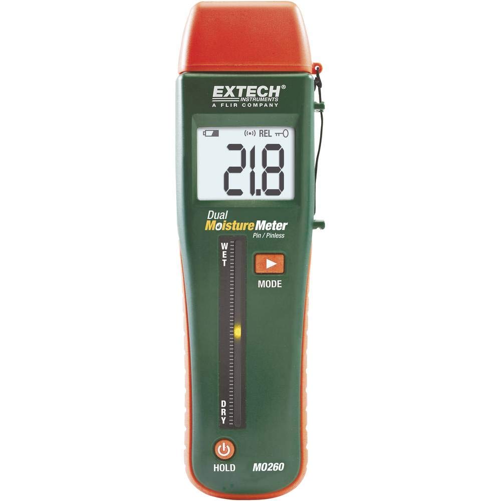 Extech MO260 Materialfeuchtemessgerät Messbereich Baufeuchtigkeit (Bereich) 0 bis 99.9% vol Messber