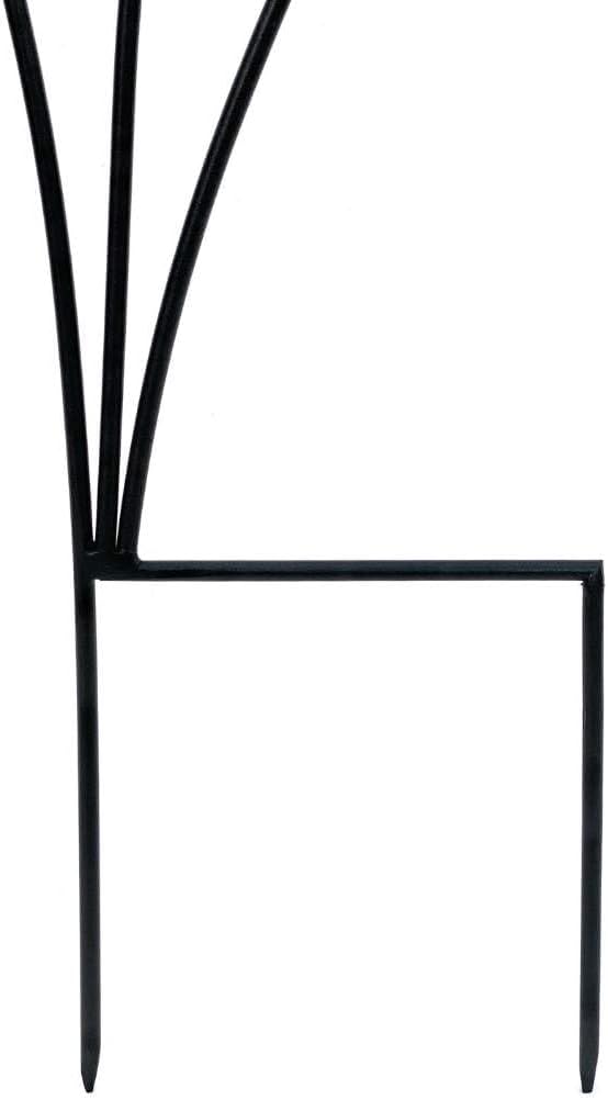 DanDiBo Design Rankhilfe Metall Rankgitter 140 cm Schwarz Frau Lora Kletterhilfe Bodenstecker Blumen