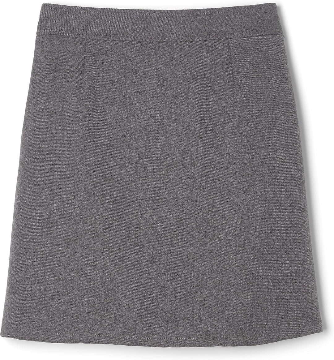 French Toast Big Girls' Two-Tab Pleated Scooter, Grey, 14
