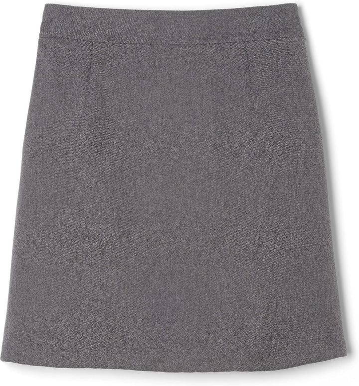 French Toast Big Girls' Two-Tab Pleated Scooter, Grey, 14