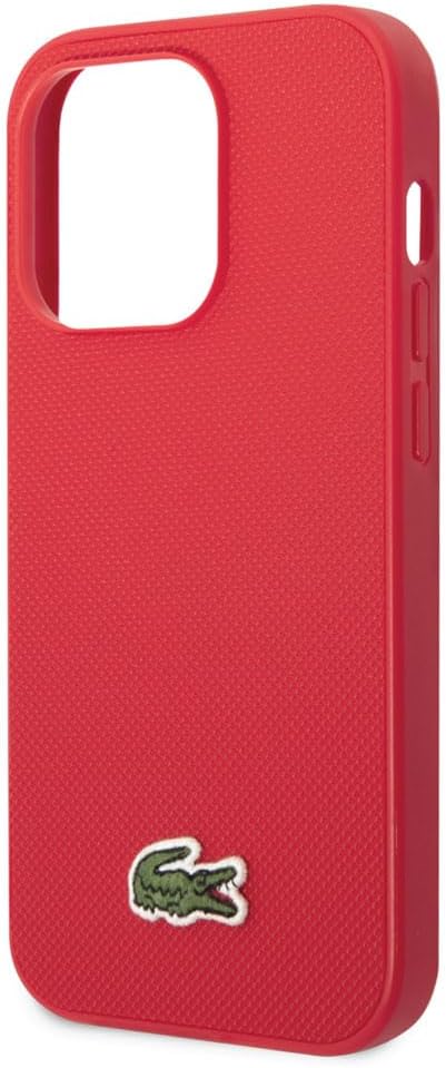 Lacoste LCHCP14XPVCR Hülle für iPhone 14 Pro Max 6.7" Rot hardcase Iconic Petit Pique