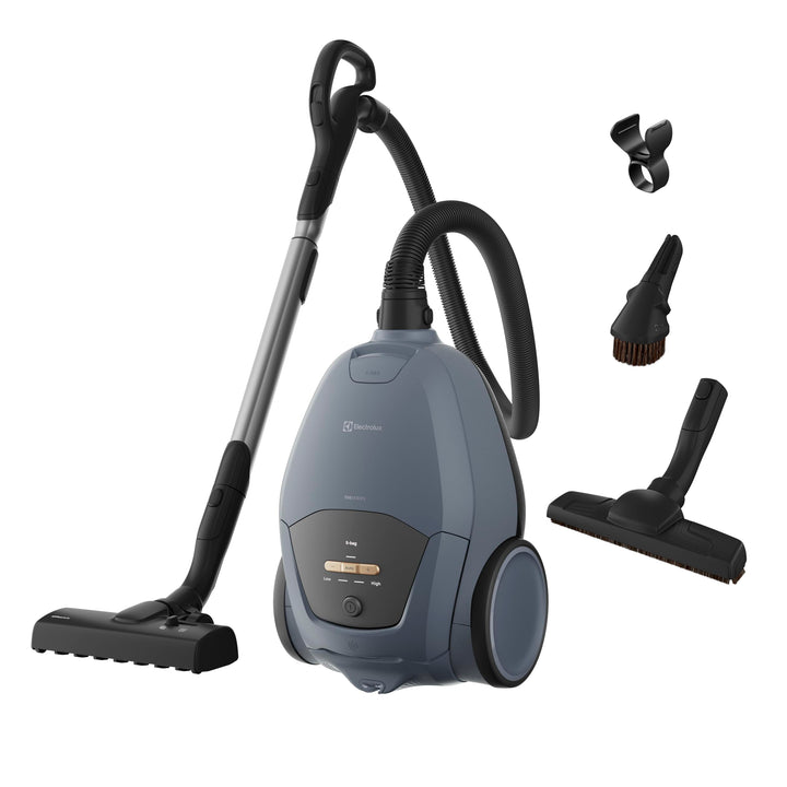 Electrolux 700 Silent Staubsauger mit Beutel EB71U2LDB, Ultra leise 59 dB, AllFloor Bürste für alle