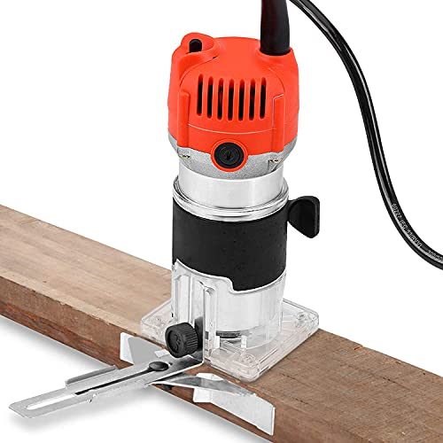Oberfräse Multifräse Trimmer Kantenfräse 580W Holzfräse Elektrische Handschneider Einhandfräse Fräse