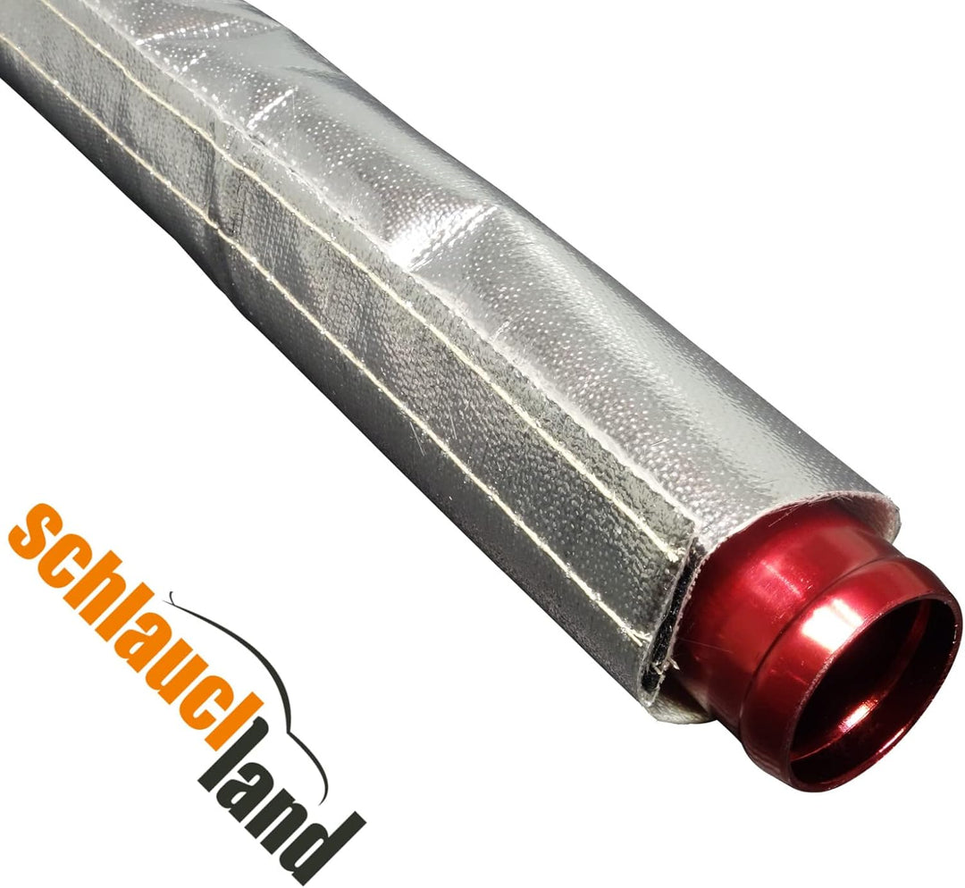 1m Alu-Titan Hitzeschutzschlauch ID 50mm Klettverschluss *** Heat Sleeve Thermoschutz Isolierschlauc
