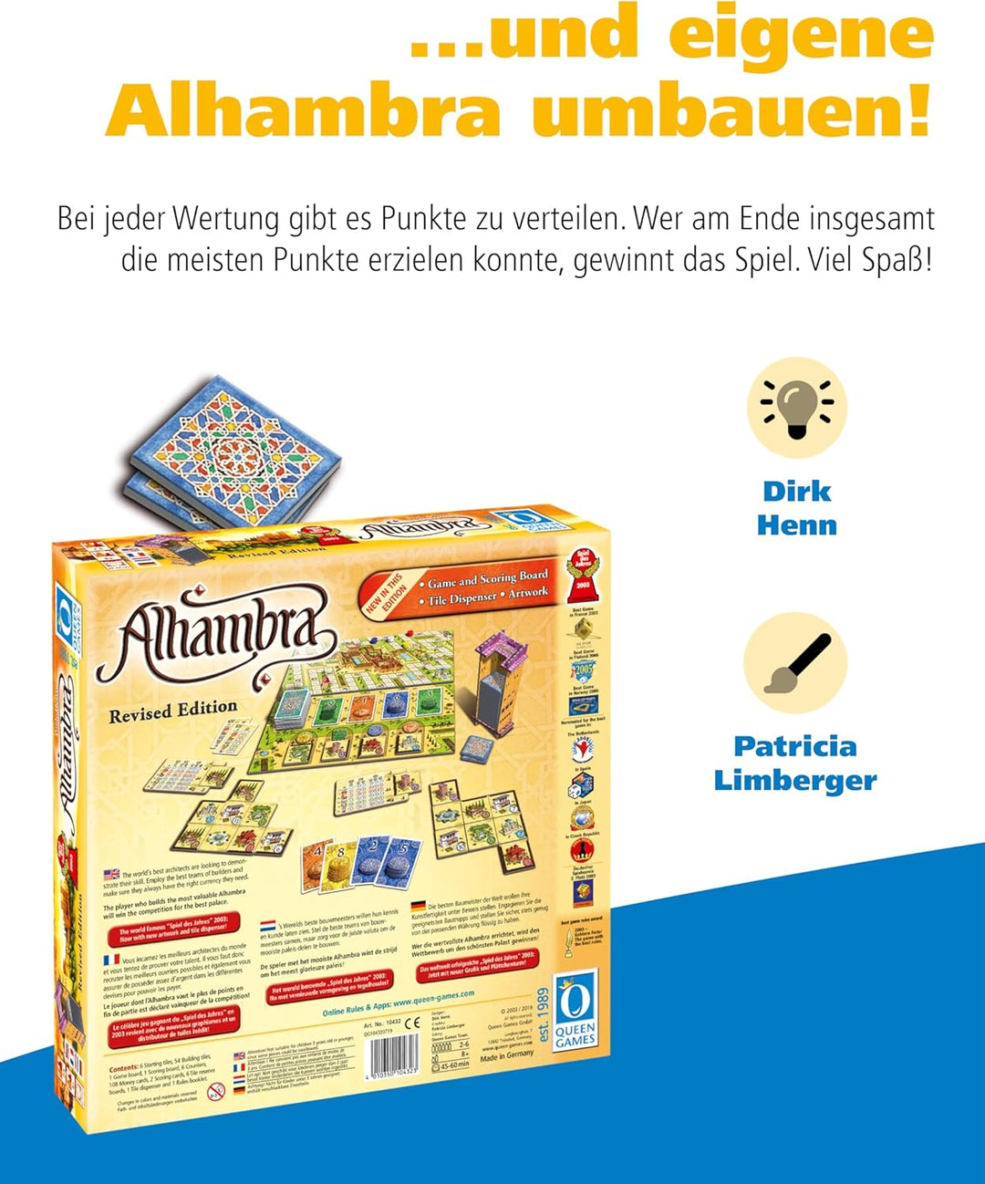 Queen Games 10432 - Alhambra - Revised Edition