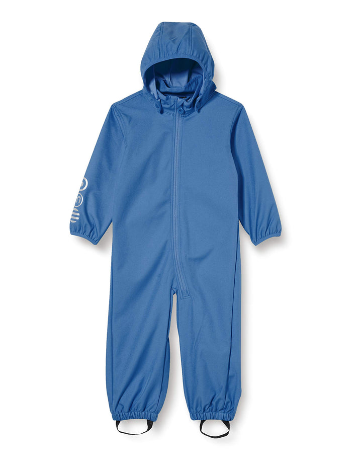 MINYMO Unisex Kinder Softshell Suit-Solid Snowsuit 74 Blau, 74 Blau