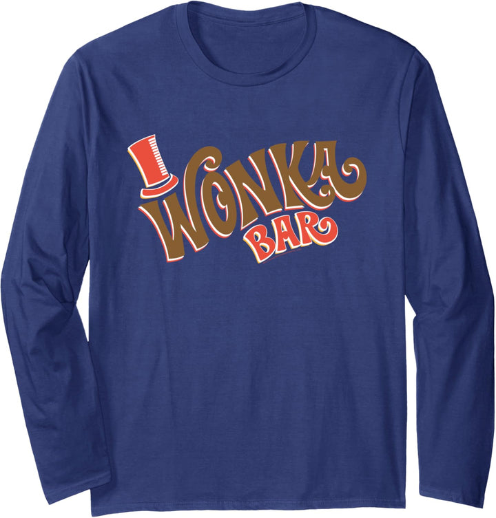 Willy Wonka Chocolate Factory Wonka Bar Langarmshirt