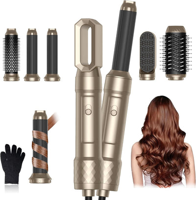 Air Styler 6 in 1 Hair Styler mit Haartrockner, Locken, Haarbürste, Haarbürste, Glättbürste, Magic S