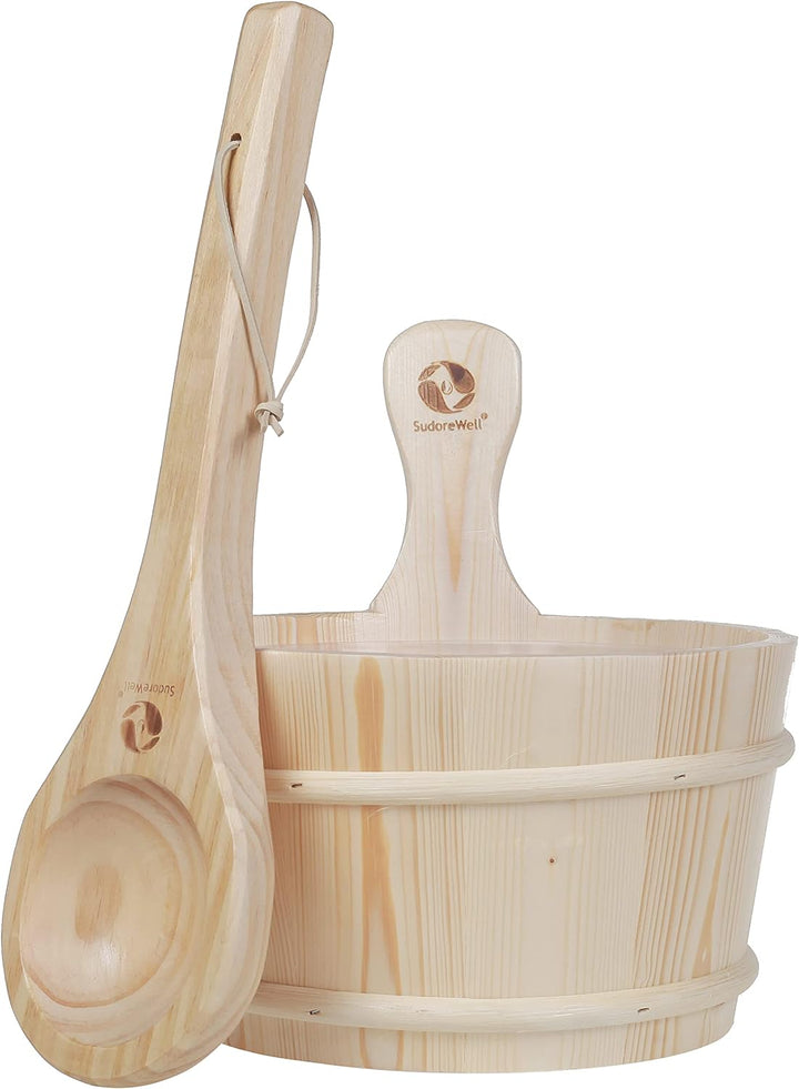 Sauna Starter Set TOP 1 - Saunakübel 4,0 Liter mit Saunakelle ca. 40cm