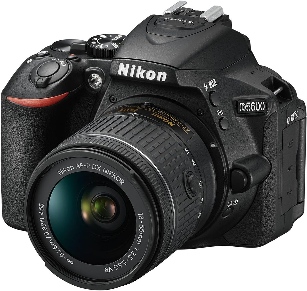 Nikon D5600 Digitale Spiegelreflexkamera, Schwarz Kit AF-P VR DX 18-55 Single, Kit AF-P VR DX 18-55