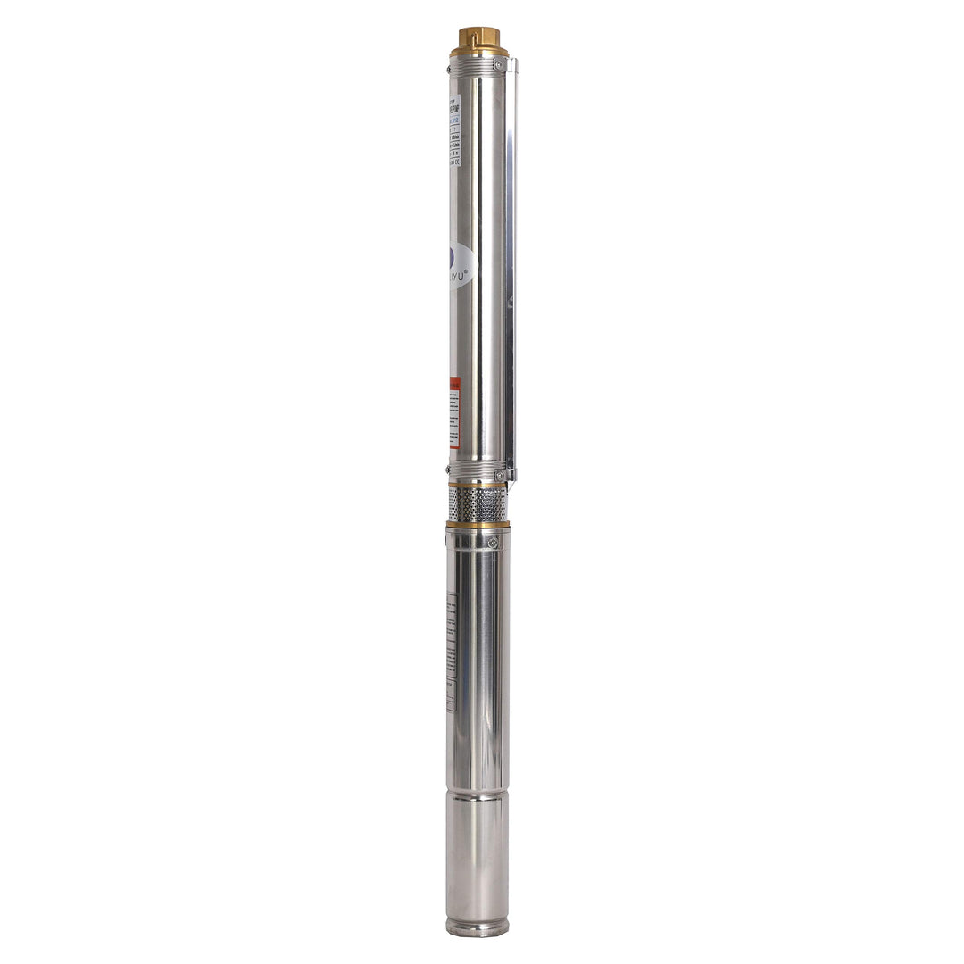 Edelstahl Tiefbrunnenpumpe Tauchpumpe 2.5 Zoll, 250 W, 2800 L/H Garten/bewässerung oder Heimgebrauch