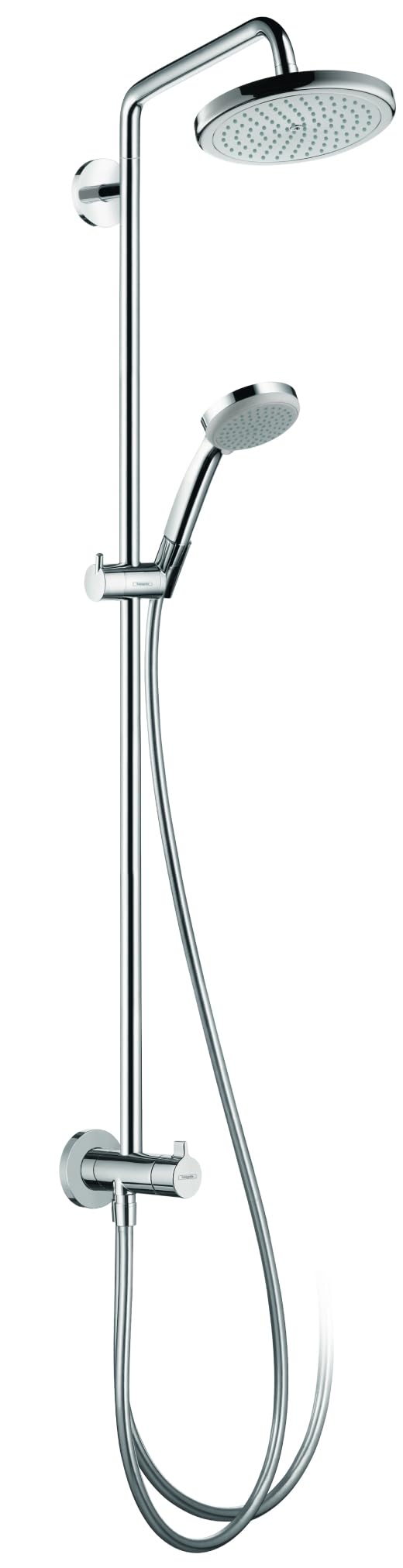 hansgrohe Croma 220 Air Duschsystem Reno (5 Strahlarten) Chrom, Kopfbrause 220 mm / 1 Strahlart