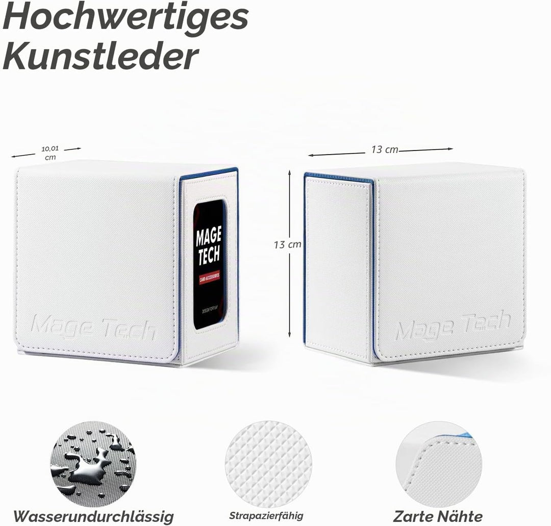 Kartenbox für MTG Commander - Patentiertes Design, Commander Display, passend für 100 doppelt gehüls