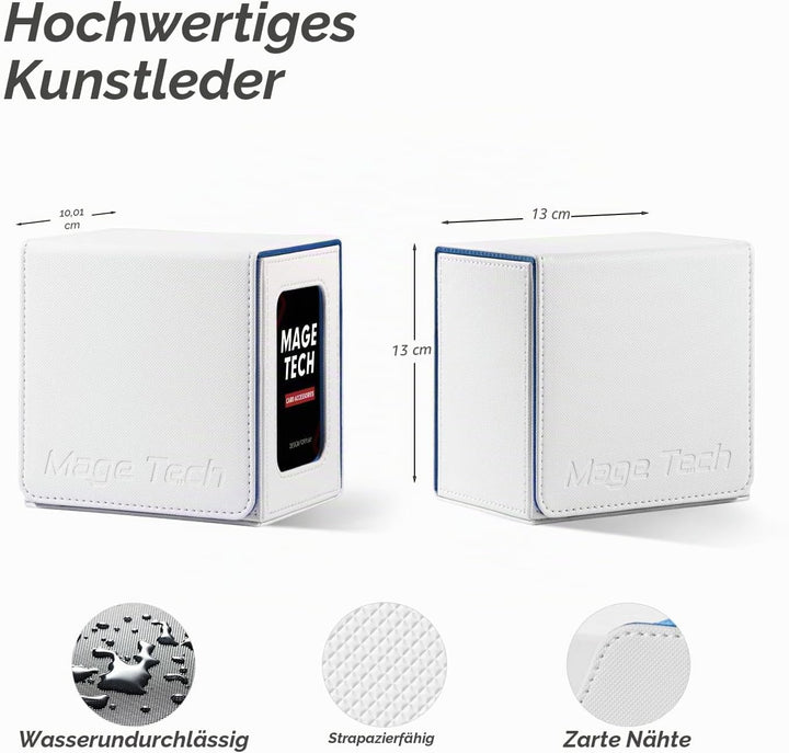 Kartenbox für MTG Commander - Patentiertes Design, Commander Display, passend für 100 doppelt gehüls