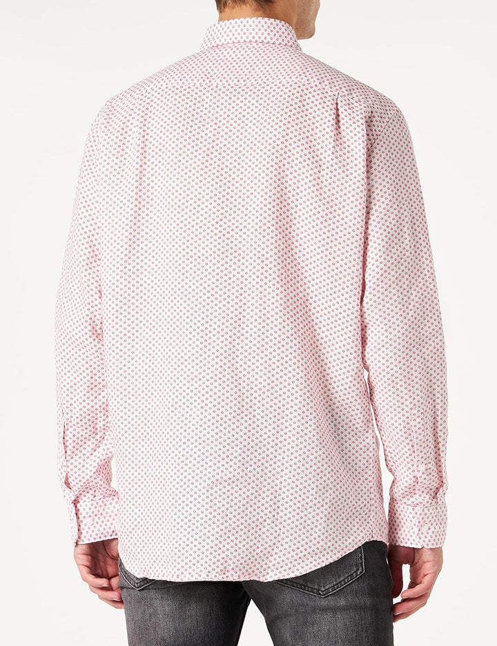 Seidensticker Herren Regular Fit Lamgarm Hemd Shirt 47 Rot, 47 Rot