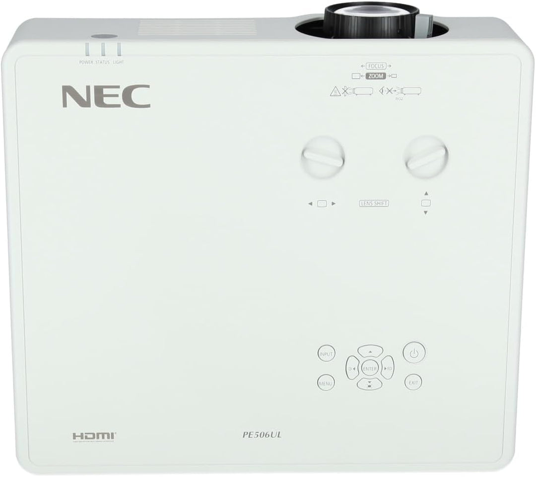 NEC PE506UL Laserprojektor FullHD (FullHD 1920x1200 Pixel, HDMI, USB, LAN, 5200 AnsiLumen) Weiss