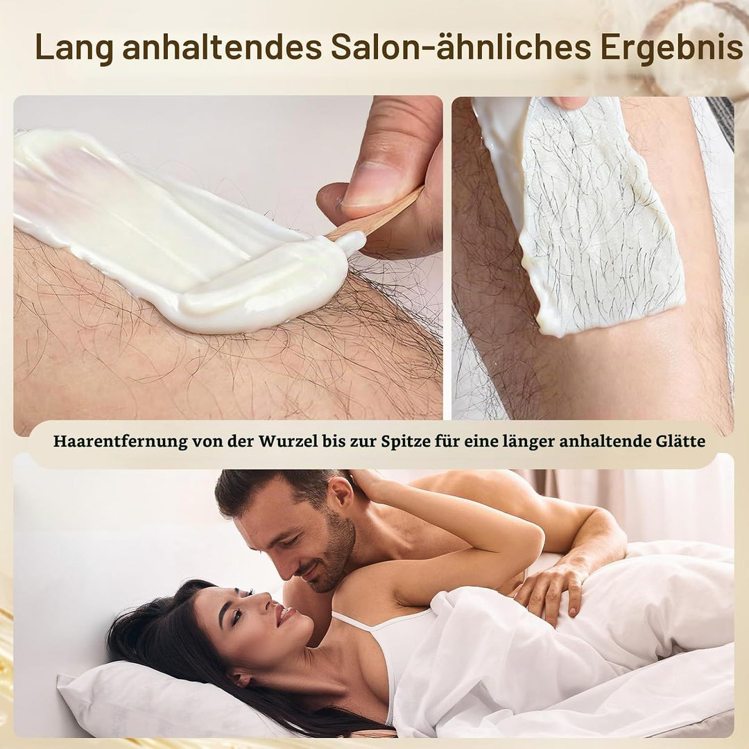 Waxing-Set, Wachs Haarentfernung für Frauen Männer: Professionelles Wax set, Ganzkörper Haarentfernu