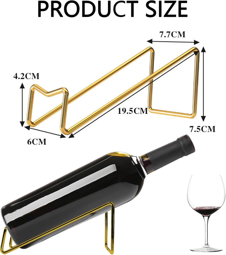 6 Stück Moderner Weinflaschenhalter, Elegante Weinflaschenhalter, Weinständer Aus Metall, Einzelnes